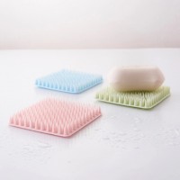 Hot Selling Durable Silicone Sponge Kitchen Washing Brush Square Shape Silicone Dish Washing Clean Brush